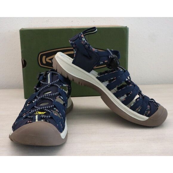 Keen 1025039 Women's Sz 7.5 Navy/Birch Whisper Water Adventure Sandals - Picture 1 of 13